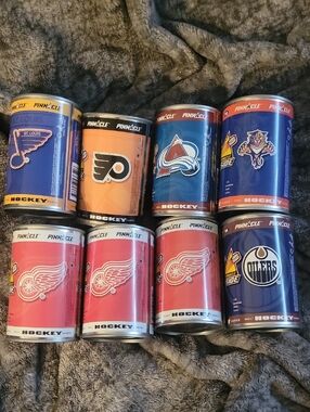 Pinnacle NHL Team Can Set - Multiple Teams (Blue, Red, Orange)